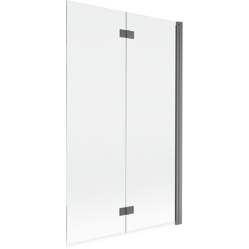 Mexen Mist parawan nawannowy 2-skrzydłowy prawy 110 x 150 cm, transparent, gun metal - 8A9-110-002-95-00-P