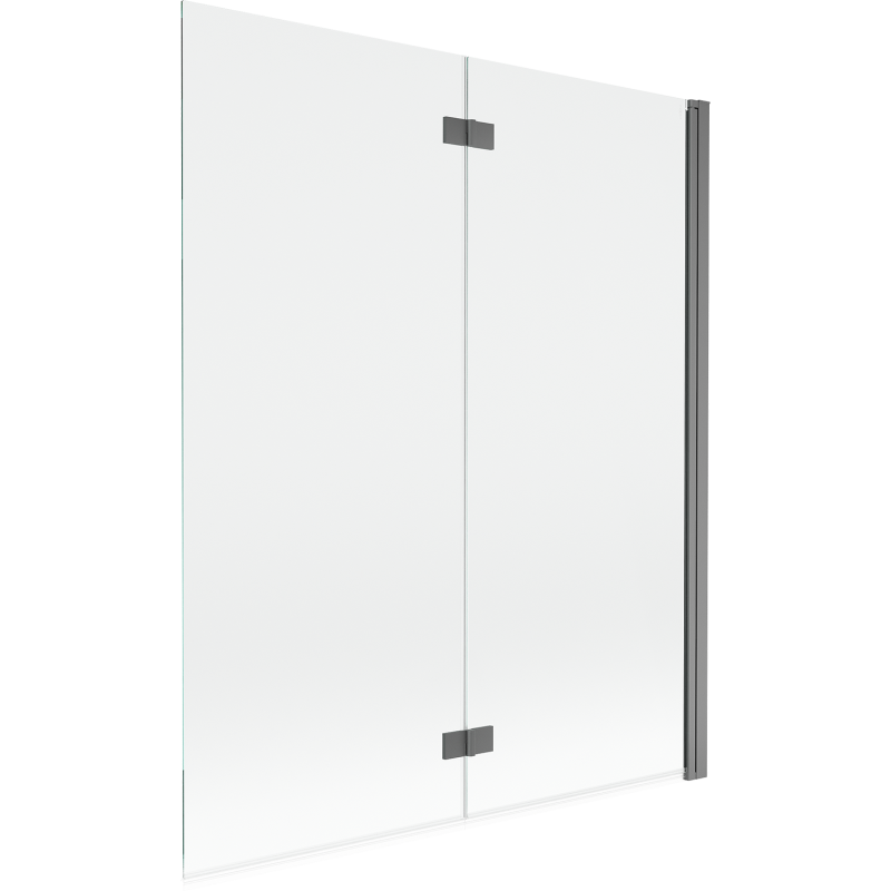 Mexen Mist parawan nawannowy 2-skrzydłowy prawy 140 x 150 cm, transparent, gun metal - 8A9-140-002-95-00-P