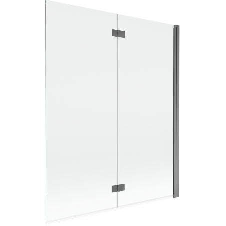 Mexen Mist parawan nawannowy 2-skrzydłowy prawy 140 x 150 cm, transparent, gun metal - 8A9-140-002-95-00-P