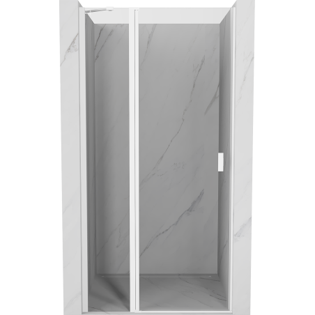 Mexen Mist drzwi prysznicowe uchylne 95 cm, transparent, białe - 8A4-095-000-20-00