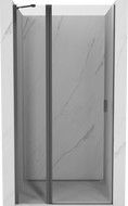 Mexen Mist drzwi prysznicowe uchylne 80 cm, transparent, gun gray szczotkowany - 8A4-080-000-66-00
