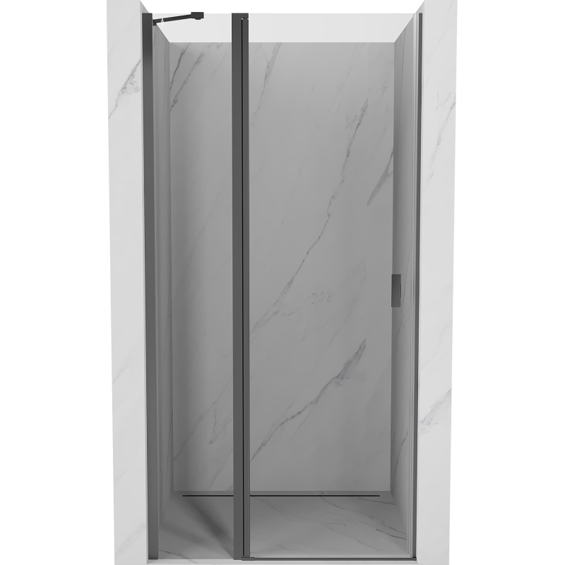 Mexen Mist drzwi prysznicowe uchylne 105 cm, transparent, gun metal - 8A4-105-000-95-00
