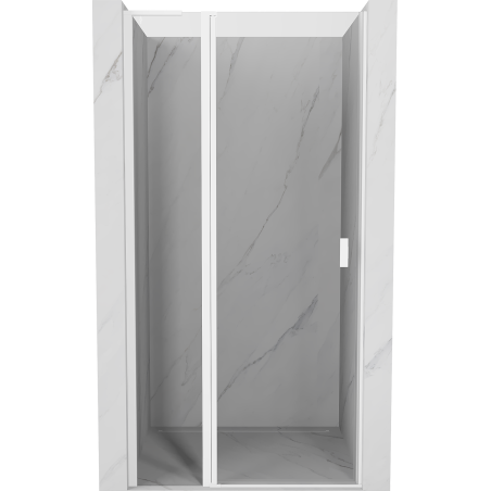 Mexen Mist L drzwi prysznicowe uchylne 120 cm, transparent, białe - 8A4L-120-000-20-00
