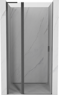Mexen Mist L drzwi prysznicowe uchylne 120 cm, transparent, gun gray szczotkowany - 8A4L-120-000-66-00