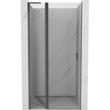 Mexen Mist L drzwi prysznicowe uchylne 100 cm, transparent, gun metal - 8A4L-100-000-95-00