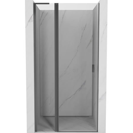 Mexen Mist L drzwi prysznicowe uchylne 110 cm, transparent, gun metal - 8A4L-110-000-95-00