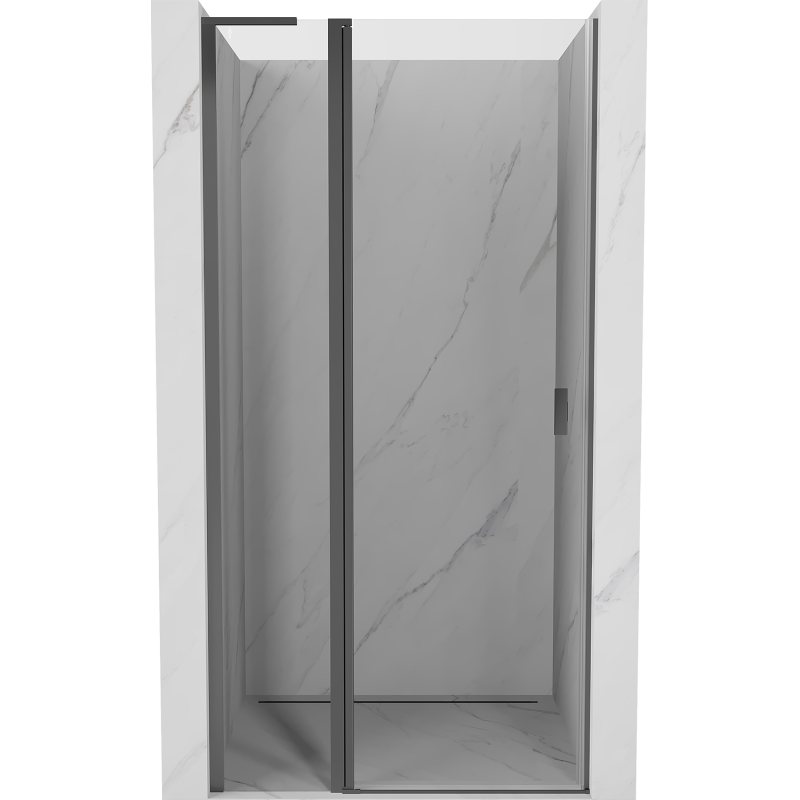 Mexen Mist L drzwi prysznicowe uchylne 115 cm, transparent, gun metal - 8A4L-115-000-95-00