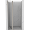 Mexen Mist L drzwi prysznicowe uchylne 95 cm, transparent, nikiel szczotkowany - 8A4L-095-000-97-00