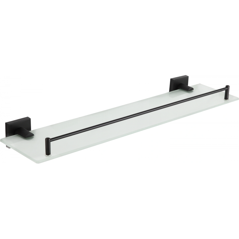 Mexen Rufo wisząca półka szklana, czarna - 7050937-70