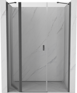 Mexen Mist drzwi prysznicowe uchylne 120 cm, transparent, gun gray szczotkowany - 8A4-120-001-66-00