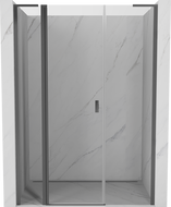 Mexen Mist L drzwi prysznicowe uchylne 140 cm, transparent, gun metal - 8A4L-140-001-95-00
