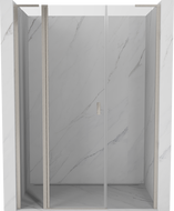 Mexen Mist L drzwi prysznicowe uchylne 140 cm, transparent, nikiel szczotkowany - 8A4L-140-001-97-00