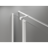 Mexen Mist T kabina prysznicowa uchylna 100 x 100 cm, transparent, biała - 8A4T-100-100-20-00