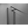 Mexen Mist T kabina prysznicowa uchylna 75 x 75 cm, transparent, gun gray szczotkowany - 8A4T-075-075-66-00