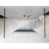 Mexen Kioto ścianka prysznicowa wolnostojąca 120 x 200 cm, ombre niebieska 8 mm, różowe złoto - 800-120-002-60-46