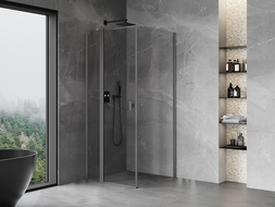 Mexen Mist T kabina prysznicowa uchylna 95 x 95 cm, transparent, gun metal - 8A4T-095-095-95-00