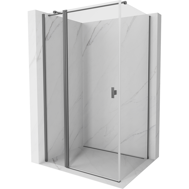 Mexen Mist T kabina prysznicowa uchylna 90 x 110 cm, transparent, gun metal - 8A4T-090-110-95-00