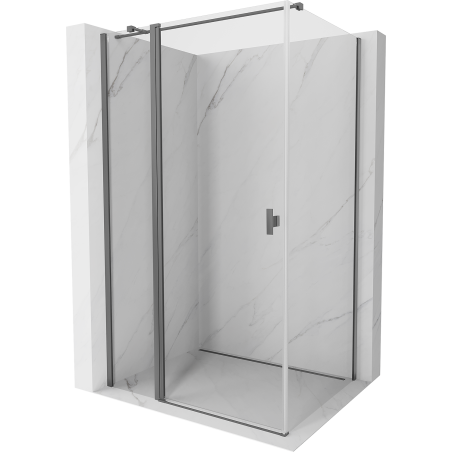 Mexen Mist T kabina prysznicowa uchylna 110 x 120 cm, transparent, gun metal - 8A4T-110-120-95-00
