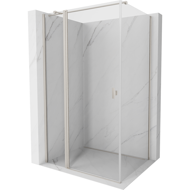 Mexen Mist T kabina prysznicowa uchylna 85 x 100 cm, transparent, nikiel szczotkowany - 8A4T-085-100-97-00