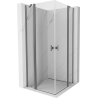 Mexen Mist Duo kabina prysznicowa uchylna 70 x 70 cm, transparent, gun metal - 8A4-070-070-95-00