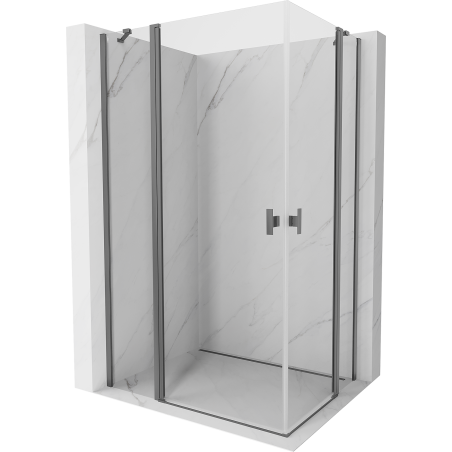 Mexen Mist Duo kabina prysznicowa uchylna 95 x 85 cm, transparent, gun metal - 8A4-095-085-95-00