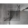 Mexen Mist Duo kabina prysznicowa uchylna 90 x 90 cm, transparent, gun metal - 8A4-090-090-95-00