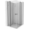 Mexen Mist Duo kabina prysznicowa uchylna 90 x 90 cm, transparent, gun metal - 8A4-090-090-95-00