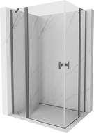Mexen Mist Duo kabina prysznicowa uchylna 100 x 90 cm, transparent, gun metal - 8A4-100-090-95-00