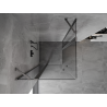 Mexen Mist Duo kabina prysznicowa uchylna 110 x 110 cm, transparent, gun metal - 8A4-110-110-95-00
