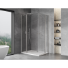 Mexen Mist Duo kabina prysznicowa uchylna 110 x 90 cm, transparent, nikiel szczotkowany - 8A4-110-090-97-00