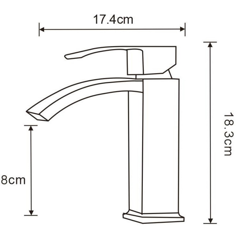 Mexen Libra bateria umywalkowa, złota - 745100-50