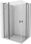 Mexen Mist L Duo kabina prysznicowa uchylna 120 x 90 cm, transparent, gun metal - 8A4L-120-090-95-00