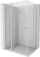 Mexen Mist L Duo kabina prysznicowa uchylna 120 x 95 cm, transparent, nikiel szczotkowany - 8A4L-120-095-97-00