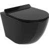 Mexen Lena miska wc Rimless z deską wolnoopadającą slim, duroplast, czarna połysk - 30224070