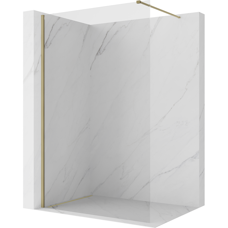 Mexen Kioto ścianka prysznicowa Walk-in 70 x 200 cm, transparent 8 mm, champagne - 800-070-101-35-00