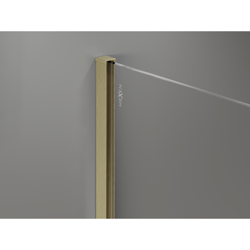 Mexen Kioto ścianka prysznicowa Walk-in 75 x 200 cm, transparent 8 mm, champagne - 800-075-101-35-00