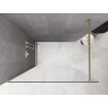 Mexen Kioto ścianka prysznicowa Walk-in 120 x 200 cm, transparent 8 mm, champagne - 800-120-101-35-00