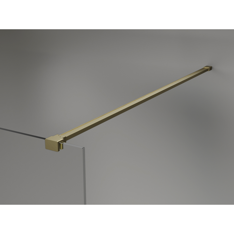 Mexen Kioto ścianka prysznicowa Walk-in 130 x 200 cm, transparent 8 mm, champagne - 800-130-101-35-00