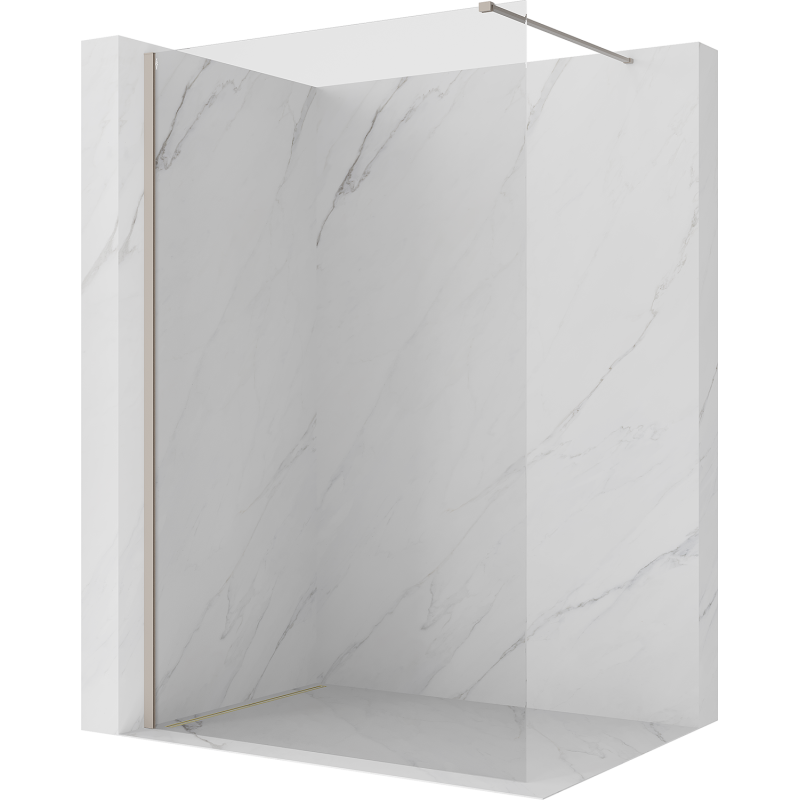 Mexen Kioto ścianka prysznicowa Walk-in 90 x 200 cm, transparent 8 mm, kaszmir - 800-090-101-41-00