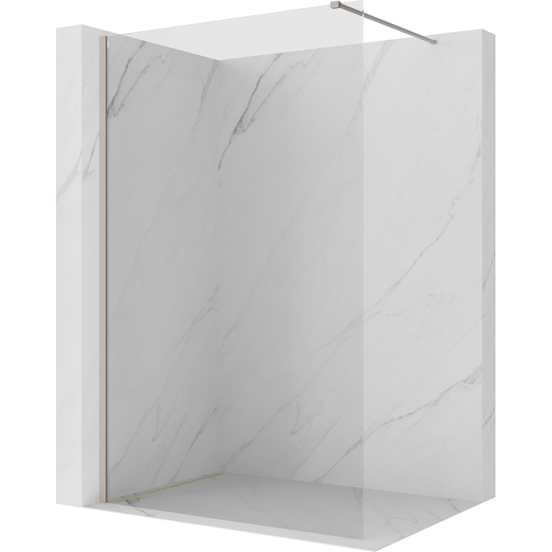 Mexen Kioto ścianka prysznicowa Walk-in 130 x 200 cm, transparent 8 mm, kaszmir - 800-130-101-41-00