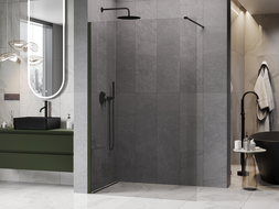 Mexen Kioto ścianka prysznicowa Walk-in 170 x 200 cm, transparent 8 mm, ciemny zielony - 800-170-101-42-00