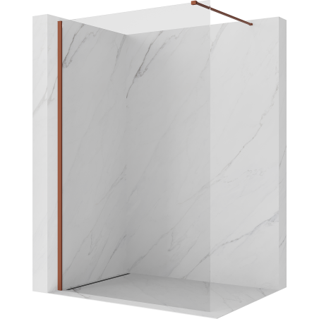 Mexen Kioto ścianka prysznicowa Walk-in 100 x 200 cm, transparent 8 mm, terra - 800-100-101-43-00
