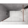 Mexen Kioto ścianka prysznicowa Walk-in 170 x 200 cm, transparent 8 mm, terra - 800-170-101-43-00