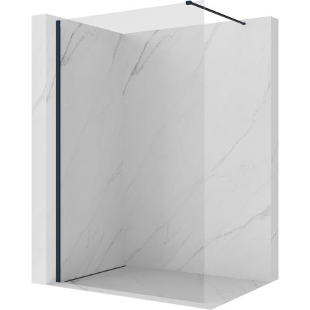 Mexen Kioto ścianka prysznicowa Walk-in 85 x 200 cm, transparent 8 mm, ciemny granat - 800-085-101-44-00