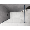 Mexen Kioto ścianka prysznicowa Walk-in 100 x 200 cm, transparent 8 mm, ciemny granat - 800-100-101-44-00