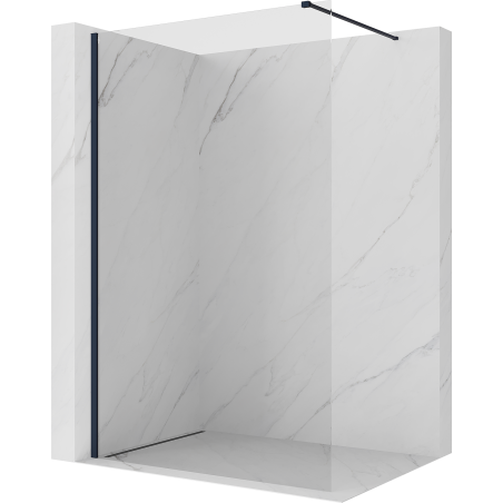 Mexen Kioto ścianka prysznicowa Walk-in 130 x 200 cm, transparent 8 mm, ciemny granat - 800-130-101-44-00