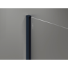 Mexen Kioto ścianka prysznicowa Walk-in 90 x 200 cm, transparent 8 mm, ciemny granat - 800-090-101-44-00