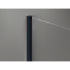 Mexen Kioto ścianka prysznicowa Walk-in 180 x 200 cm, transparent 8 mm, ciemny granat - 800-180-101-44-00