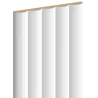 Mexen Strio 02 lamele ścienne ryflowane 280 x 14,5 cm (2szt), pure white - S120-280-02-322