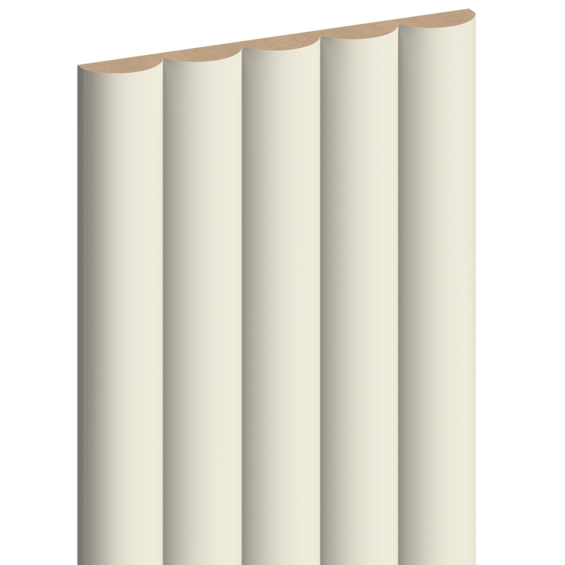Mexen Strio 02 lamele ścienne ryflowane 280 x 14,5 cm (2szt), cream - S120-280-02-324